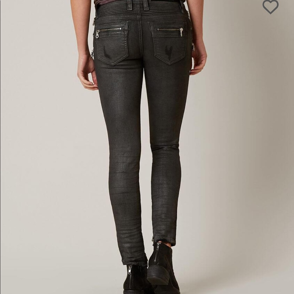 SOLD❗️ROCK REVIVAL Moto Camille jet black size 27 - Picture 4 of 8